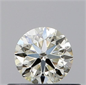 Natural Diamond 0.41 Carats, Round with Very Good Cut, N Color, VVS2 Clarity and Certified by GIA
