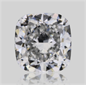 Natural Diamond 0.57 Carats, Cushion with  Cut, D Color, VVS2 Clarity and Certified by GIA