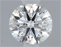 Diamante Natural 0.51 quilates, Redondo , Color F, claridad VS2 y certificado GIA