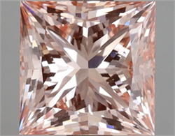 Picture of Lab Grown Diamond 3.12 Carats, Princess with  Cut, Fancy Intense Pink Color, VS1 Clarity and Certified by IGI