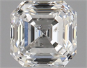 Natural Diamond 0.70 Carats, Asscher with  Cut, I Color, SI2 Clarity and Certified by GIA
