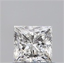 Natural Diamond 0.60 Carats, Princess with  Cut, H Color, VS2 Clarity and Certified by GIA
