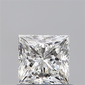 Picture of Natural Diamond 0.60 Carats, Princess with  Cut, H Color, VS2 Clarity and Certified by GIA