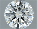 Natural Diamond 0.50 Carats, Round with Excellent Cut, G Color, IF Clarity and Certified by IGI