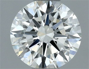 Picture of Natural Diamond 0.50 Carats, Round with Excellent Cut, G Color, IF Clarity and Certified by IGI