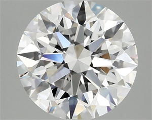 Picture of Lab Grown Diamond 3.06 Carats, Round with Ideal Cut, D Color, VVS2 Clarity and Certified by IGI
