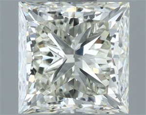 Picture of Natural Diamond 1.01 Carats, Princess with  Cut, K Color, VS1 Clarity and Certified by IGI