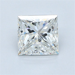 Foto Diamante Natural 1.70 quilates, Princesa , Color H, claridad VS1 y certificado GIA de