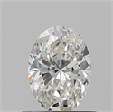 Natural Diamond 0.62 Carats, Oval with  Cut, H Color, VVS1 Clarity and Certified by GIA
