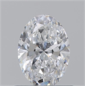 Natural Diamond 0.72 Carats, Oval with  Cut, D Color, VVS2 Clarity and Certified by GIA
