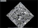 Natural Diamond 0.75 Carats, Princess with  Cut, E Color, SI1 Clarity and Certified by GIA