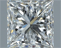 Diamante Natural 0.90 quilates, Princesa , Color G, claridad VVS2 y certificado GIA