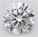 Lab Grown Diamond 5.02 Carats, Round with Ideal Cut, E Color, VVS1 Clarity and Certified by IGI