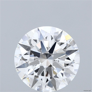 Picture of Lab Grown Diamond 6.04 Carats, Round with Ideal Cut, E Color, VS1 Clarity and Certified by IGI