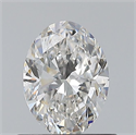 Natural Diamond 0.70 Carats, Oval with  Cut, G Color, VVS2 Clarity and Certified by GIA