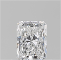 Natural Diamond 0.54 Carats, Radiant with  Cut, D Color, VS1 Clarity and Certified by GIA