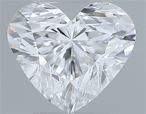 Picture of Natural Diamond 0.40 Carats, Heart with  Cut, E Color, VVS2 Clarity and Certified by GIA