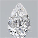 Diamante Natural 0.70 quilates, De pera , Color D, claridad VS2 y certificado GIA