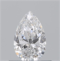 Natural Diamond 0.50 Carats, Pear with  Cut, E Color, VS1 Clarity and Certified by GIA