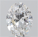 Natural Diamond 1.20 Carats, Oval with  Cut, D Color, VS2 Clarity and Certified by GIA