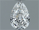 Diamante Natural 0.51 quilates, De pera , Color E, claridad SI1 y certificado GIA