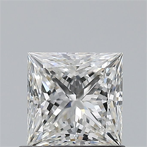 Picture of Natural Diamond 0.80 Carats, Princess with  Cut, I Color, IF Clarity and Certified by GIA