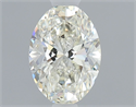 Natural Diamond 0.70 Carats, Oval with  Cut, K Color, SI2 Clarity and Certified by GIA