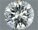 Natural Diamond 0.70 Carats, Round with Excellent Cut, K Color, VS1 Clarity and Certified by IGI