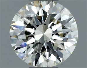 Picture of Natural Diamond 0.70 Carats, Round with Excellent Cut, K Color, VS1 Clarity and Certified by IGI
