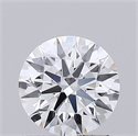 Lab Grown Diamond 0.70 Carats, Round with Ideal Cut, D Color, IF Clarity and Certified by IGI