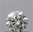 Natural Diamond 0.42 Carats, Round with Excellent Cut, I Color, IF Clarity and Certified by IGI