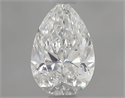 Diamante Natural 0.70 quilates, De pera , Color H, claridad SI2 y certificado GIA