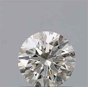 Picture of Natural Diamond 0.52 Carats, Round with Excellent Cut, J Color, VVS2 Clarity and Certified by IGI