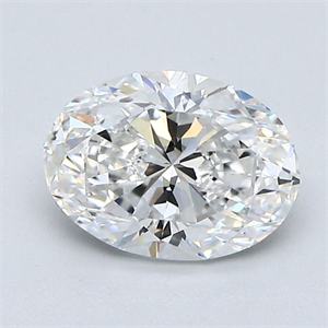 Picture of Natural Diamond 1.30 Carats, Oval with  Cut, E Color, VVS2 Clarity and Certified by GIA