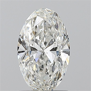 Picture of Natural Diamond 1.01 Carats, Oval with  Cut, G Color, SI2 Clarity and Certified by GIA