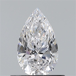 Picture of Natural Diamond 0.50 Carats, Pear with  Cut, D Color, VVS2 Clarity and Certified by GIA