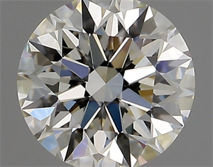 Picture of Natural Diamond 0.54 Carats, Round with Excellent Cut, I Color, VVS2 Clarity and Certified by GIA