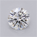 Lab Grown Diamond 1.04 Carats, Round with Ideal Cut, D Color, VS1 Clarity and Certified by IGI