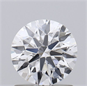 Lab Grown Diamond 1.03 Carats, Round with Ideal Cut, D Color, VVS2 Clarity and Certified by IGI