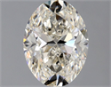 Diamante Natural 1.30 quilates, Ovalado , Color K, claridad VVS2 y certificado GIA