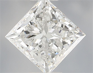Picture of Natural Diamond 0.70 Carats, Princess with  Cut, E Color, IF Clarity and Certified by IGI