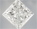 Natural Diamond 0.70 Carats, Princess with  Cut, E Color, IF Clarity and Certified by IGI