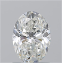 Natural Diamond 1.01 Carats, Oval with  Cut, H Color, VS1 Clarity and Certified by GIA