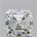 Natural Diamond 1.50 Carats, Asscher with  Cut, J Color, SI1 Clarity and Certified by GIA