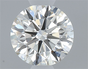 Picture of Natural Diamond 0.55 Carats, Round with Excellent Cut, H Color, VS1 Clarity and Certified by GIA