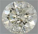 Natural Diamond 1.03 Carats, Round with Very Good Cut, L Color, I1 Clarity and Certified by IGI
