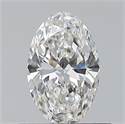 Natural Diamond 0.50 Carats, Oval with  Cut, G Color, VS1 Clarity and Certified by GIA