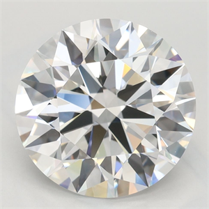 Picture of Lab Grown Diamond 3.55 Carats, Round with Excellent Cut, D Color, IF Clarity and Certified by GIA