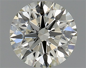 Picture of Natural Diamond 1.13 Carats, Round with Excellent Cut, I Color, VS2 Clarity and Certified by IGI