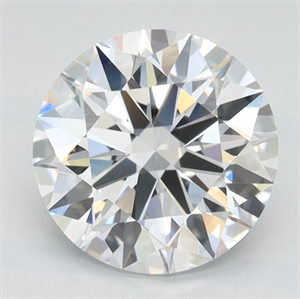 Picture of Lab Grown Diamond 2.05 Carats, Round with Ideal Cut, D Color, IF Clarity and Certified by IGI